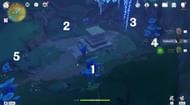 The correct order for hitting the Dendro monuments (Image via HoYoverse)